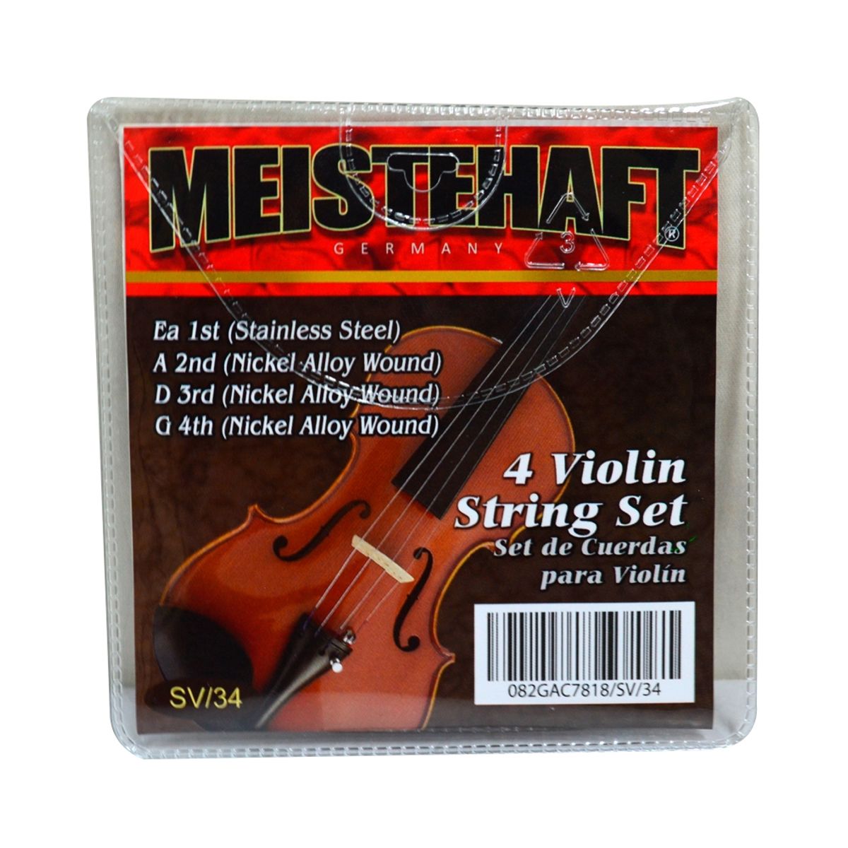 MEISTEHAFT - SET DE CUERDA PARA VIOLIN 3-4 MEISTEHAFT