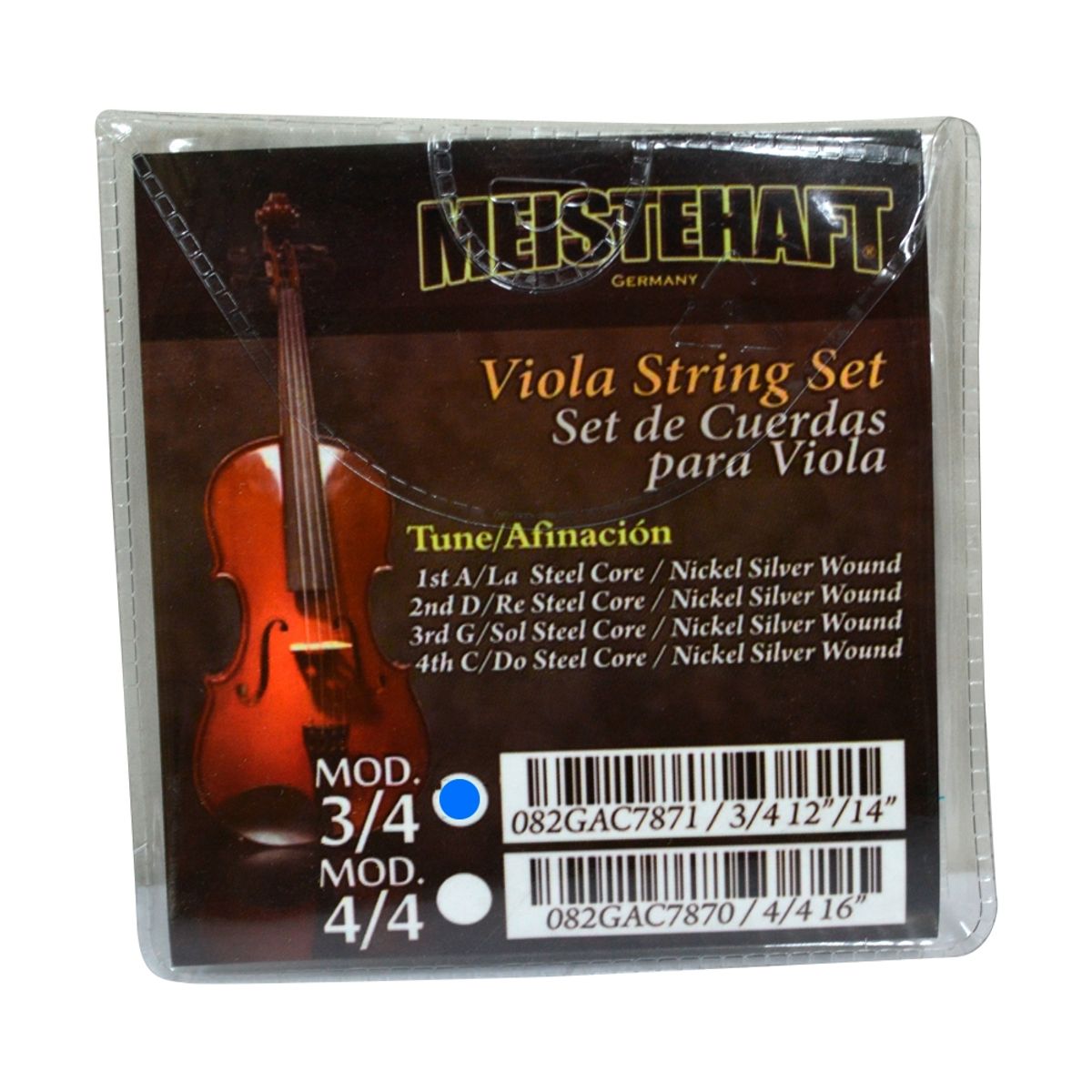 MEISTEHAFT - SET DE CUERDA PARA VIOLA 3-4 MEISTEHAFT