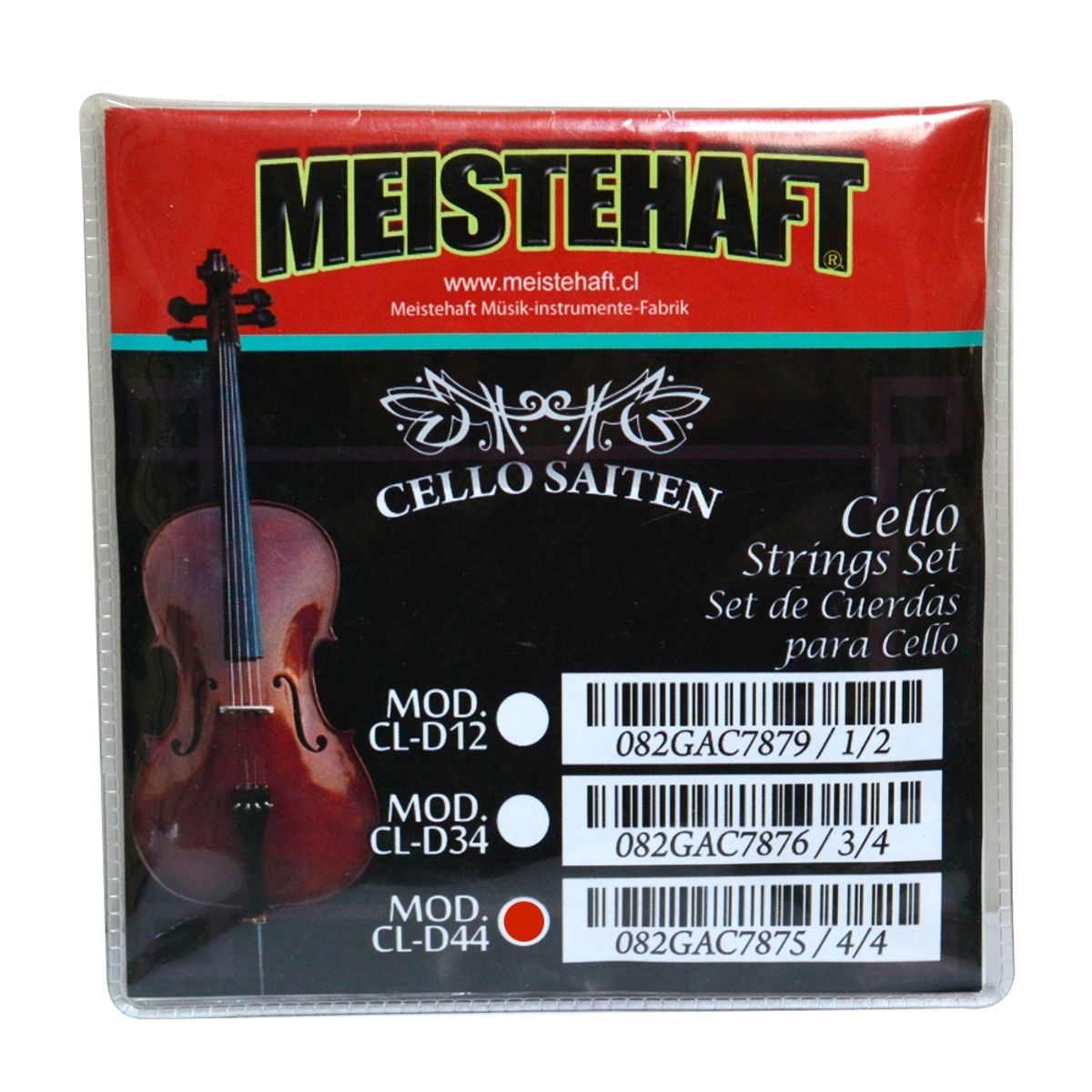 MEISTEHAFT - SET DE CUERDAS 4-4 PARA CELLO MEISTEHAFT