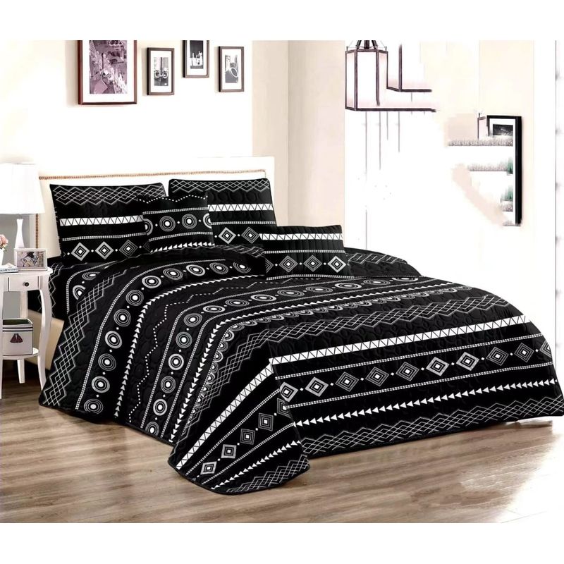 GENERICO - CUBRECAMA  KING CON TELA QUILTS DE VERANO CON DISEÑOS   TF