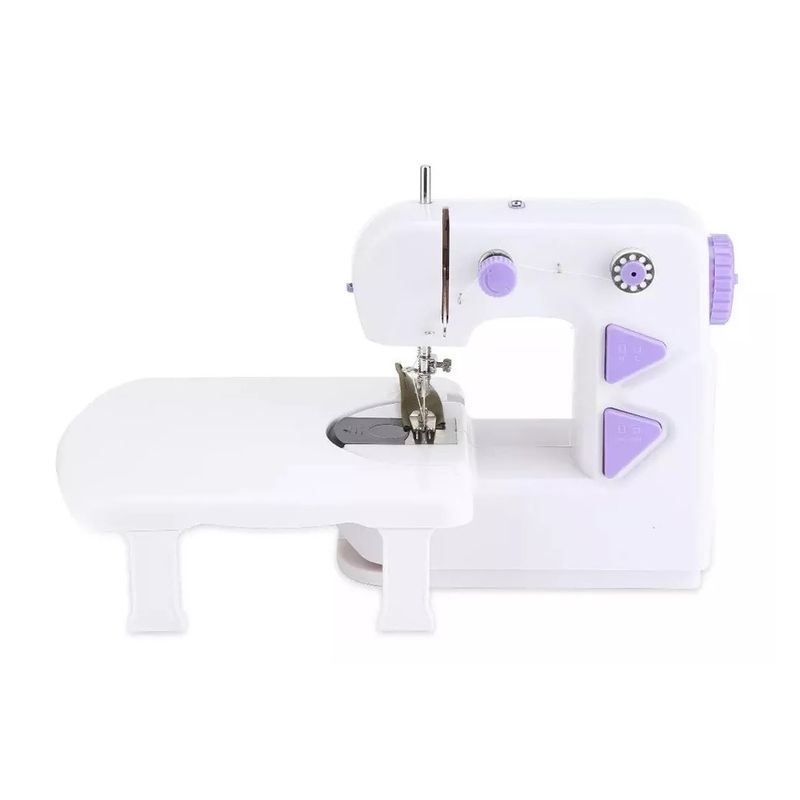 GENERICO - MAQUINA DE COSER COMPACTA PORTATIL CON MESA DE EXTENSION.