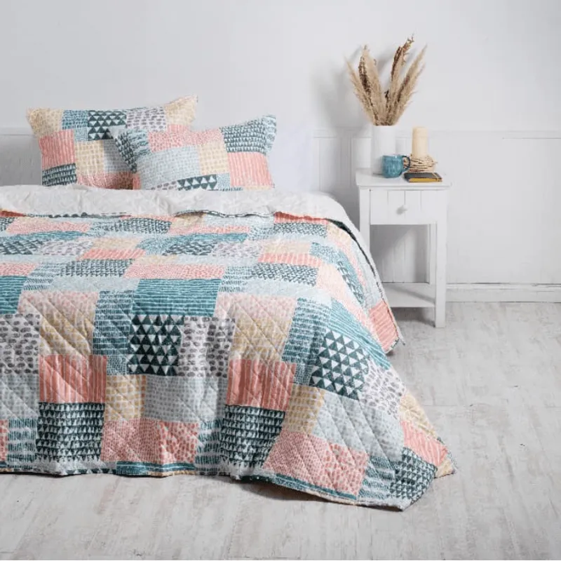 MASHINI - Quilt 1.5 Plazas Cosido Patchwork Aries