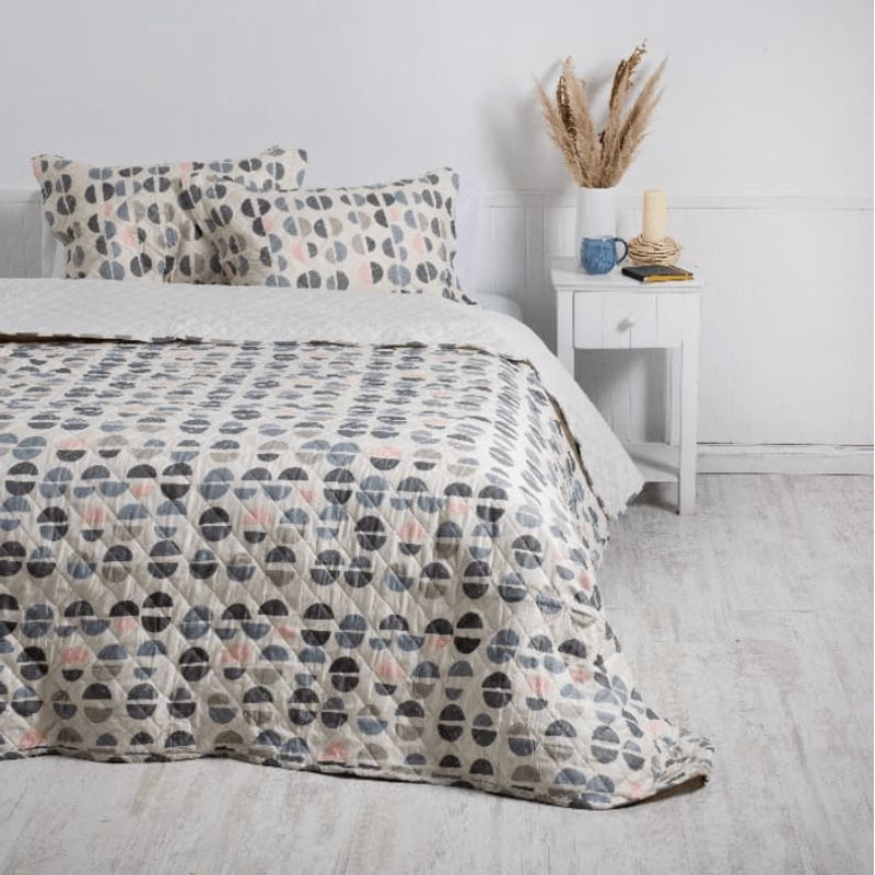 MASHINI - Quilt 1.5 Plazas Cosido Clouds
