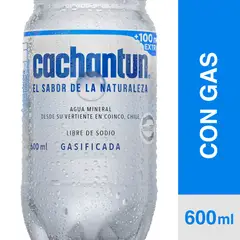 CCU - Agua Mineral Cachantún Con Gas 600cc