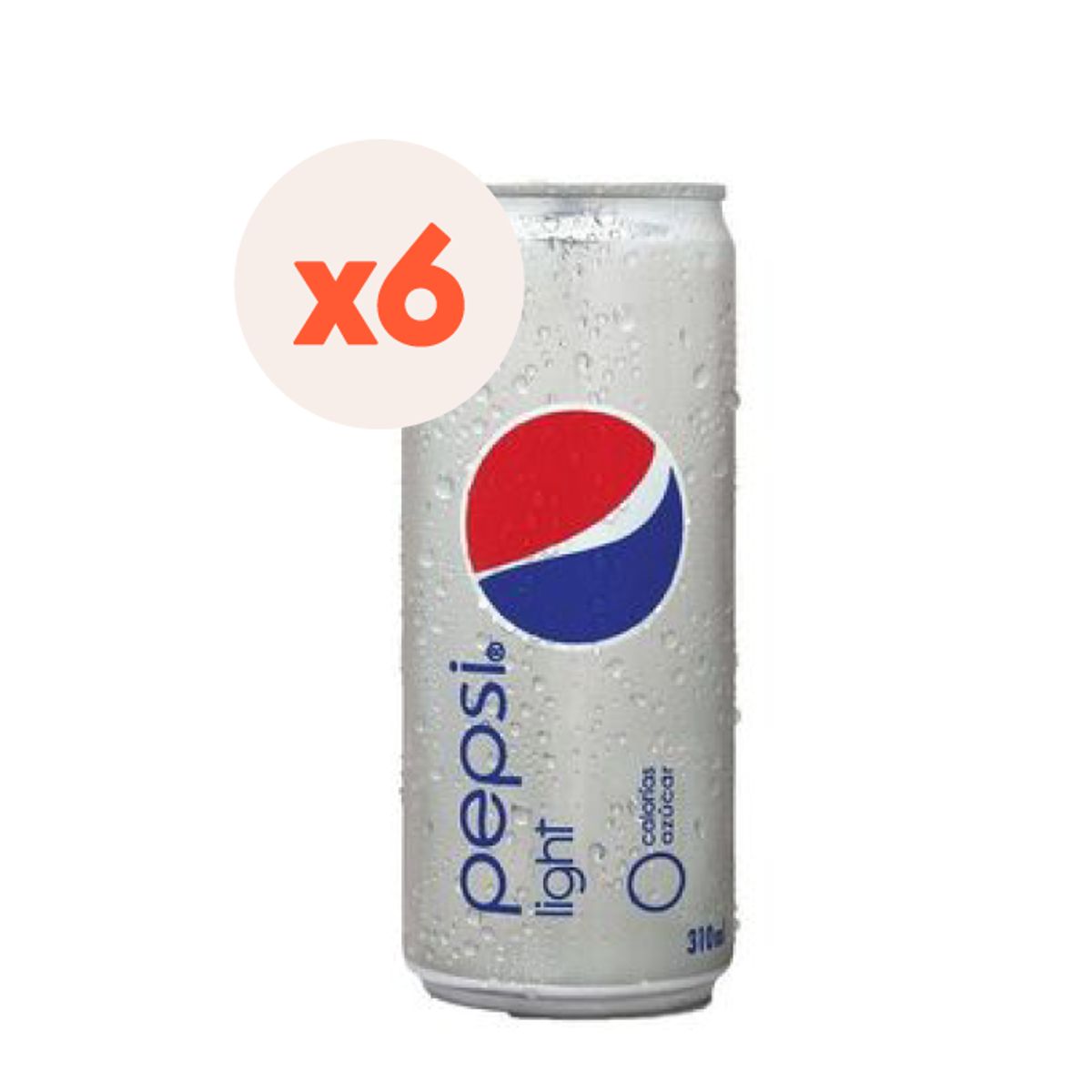 PEPSI - 6x Bebida Pepsi Light Lata 310cc