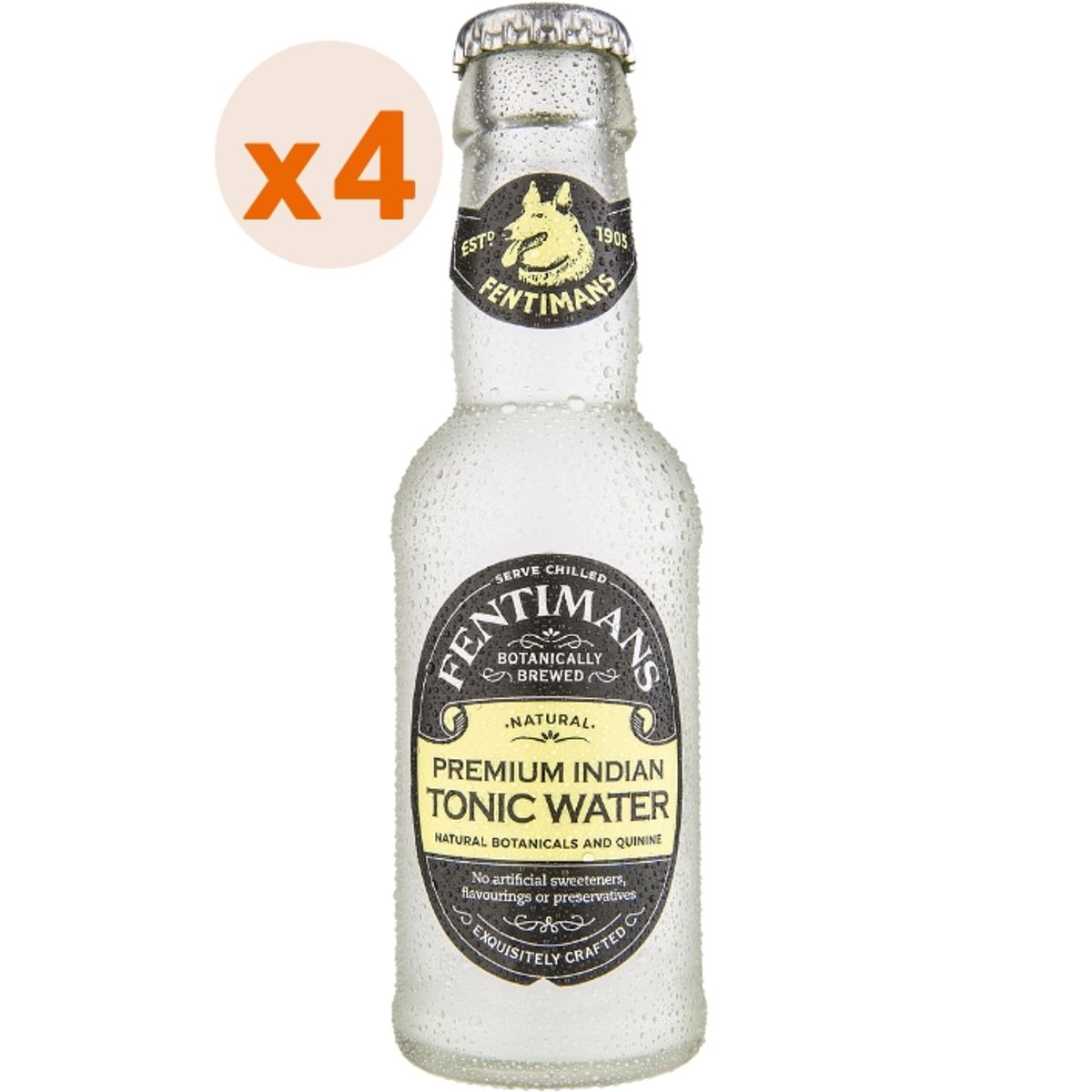 FENTIMANS - 4x Agua Tónica Premium Fentimans 200cc