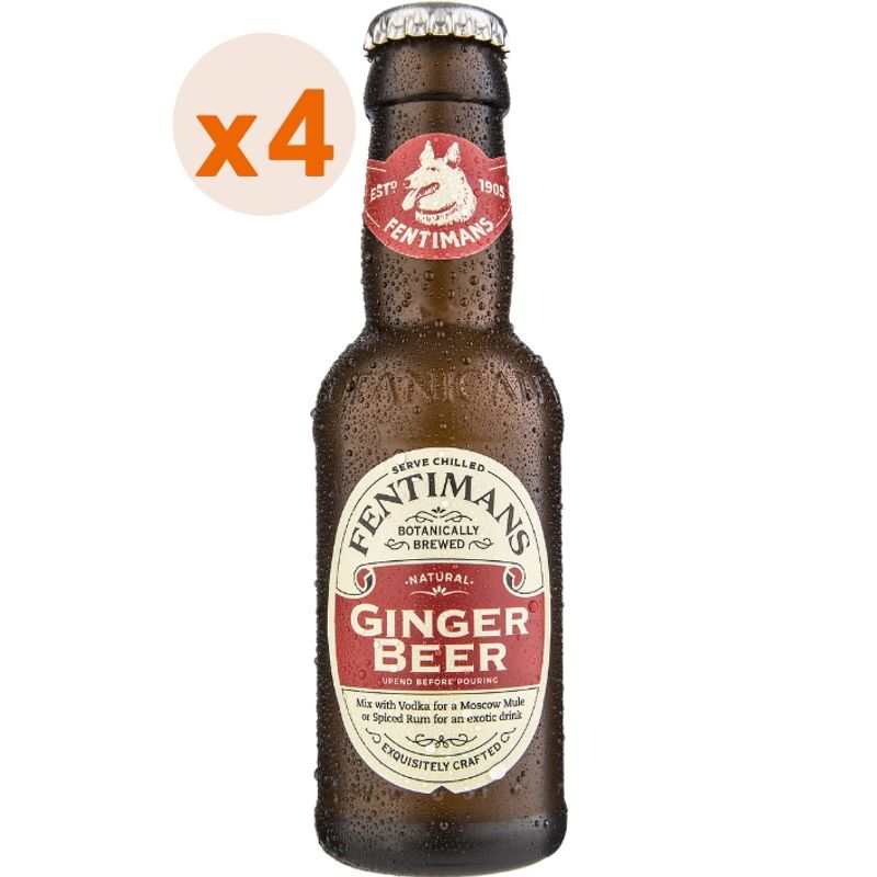 FENTIMANS - 4x Ginger Beer Fentimans 200cc