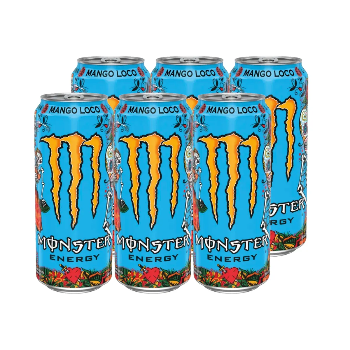 MONSTER - 6x Bebida Energética Monster Mango Loco 470cc