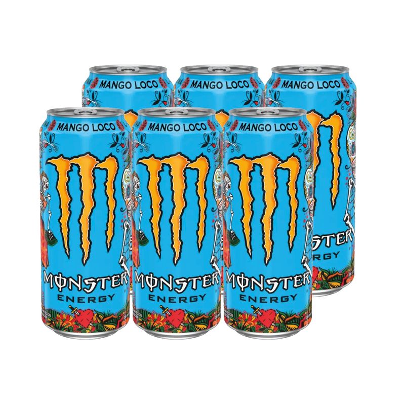 MONSTER - 6x Bebida Energética Monster Mango Loco 470cc
