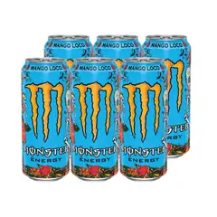 MONSTER - 6x Bebida Energética Mango Loco 470cc