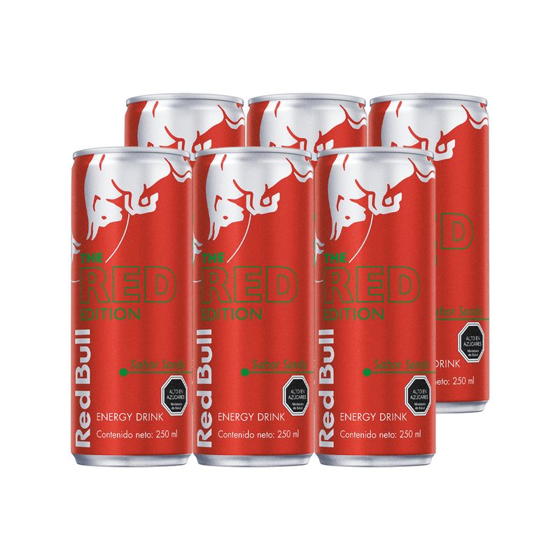 RED BULL - 6x Bebida Energética Red Bull Sandía 250cc