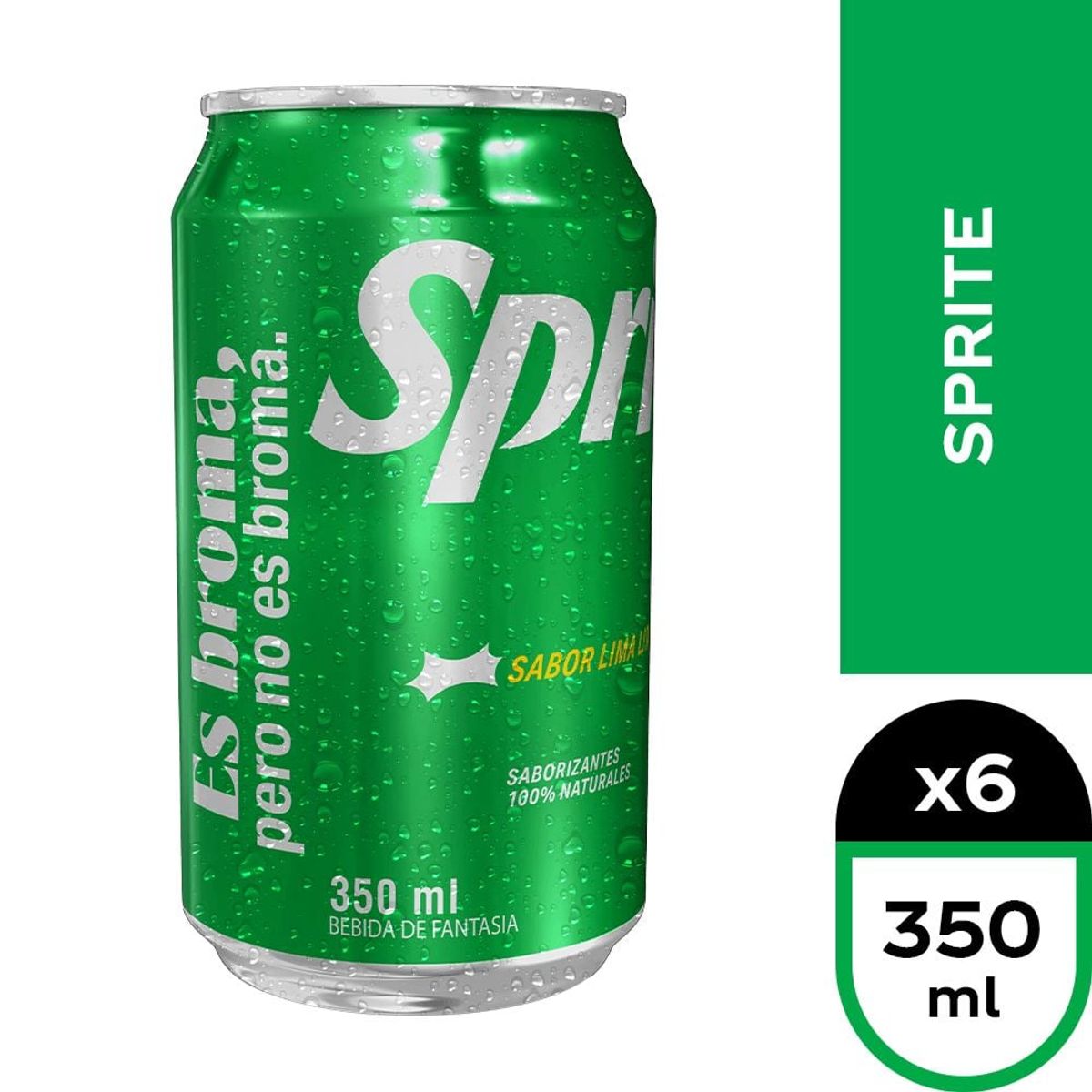 SPRITE - 6x Bebida Sprite Regular Lata 350cc