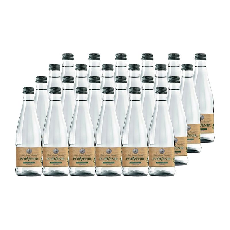 PORVENIR - 24x Agua Mineral Porvenir Sin Gas Botella Vidrio 330cc
