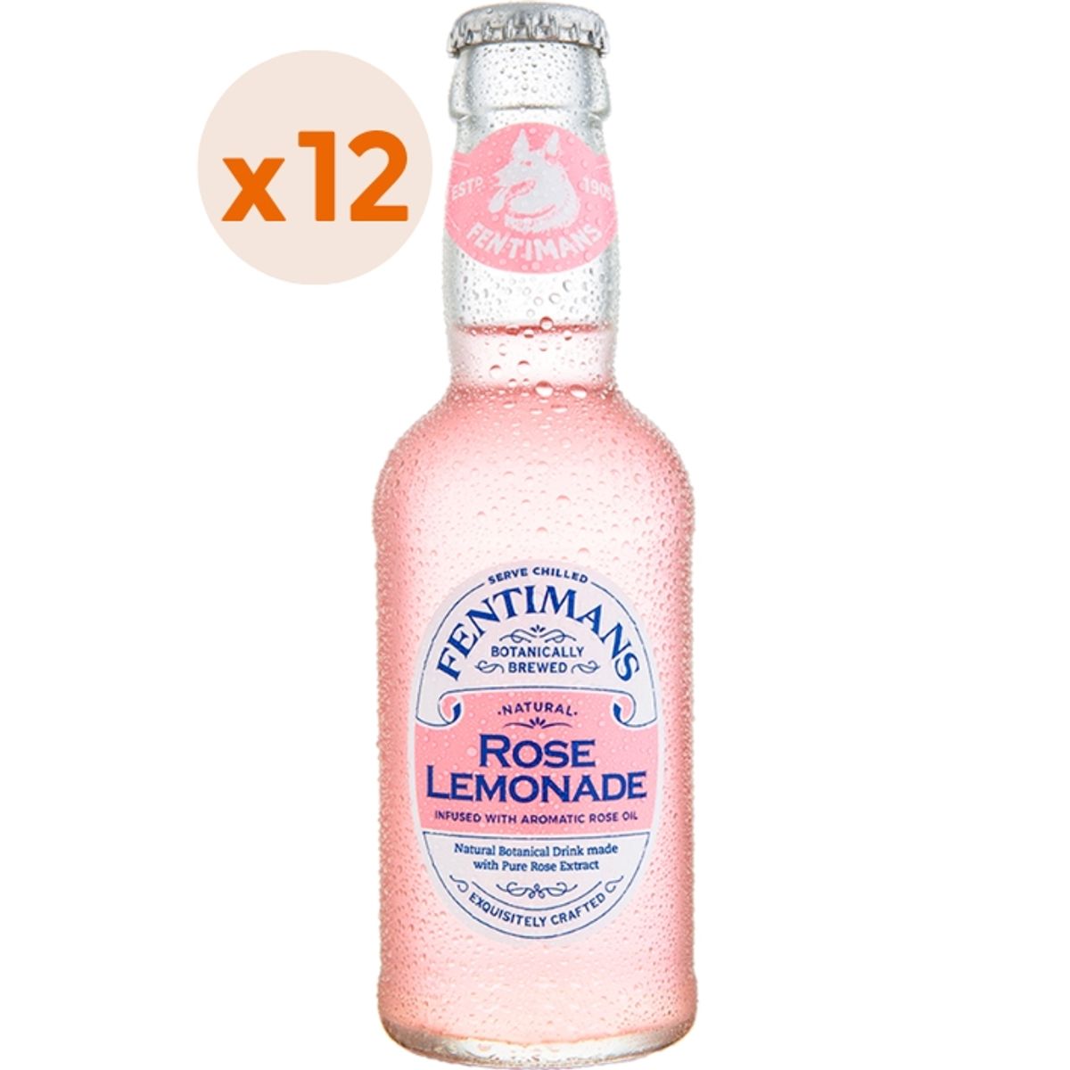 FENTIMANS - 12x Rose Lemonade Fentimans 200cc