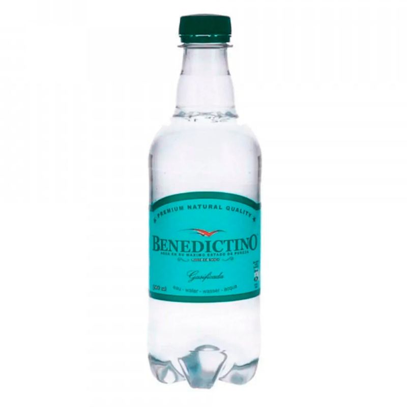 BENEDICTINO - Agua Purificada Benedictino Con Gas 500cc