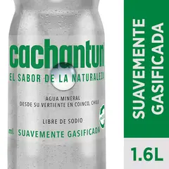CCU - Agua Mineral Light Cachantún Con Gas 1600cc
