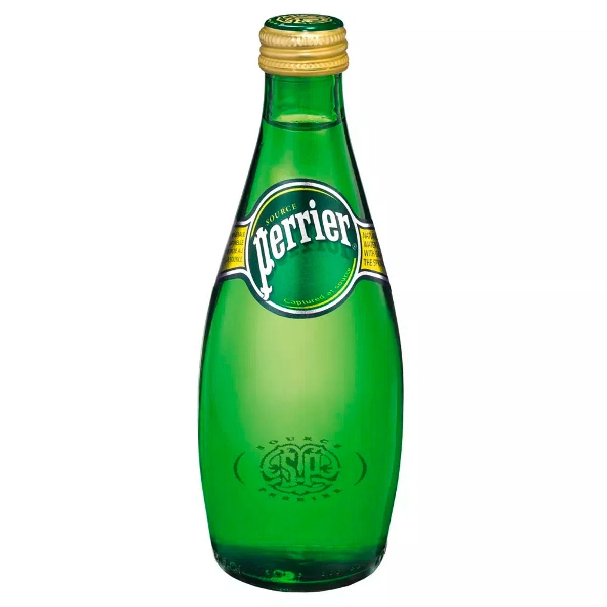 PORVENIR - Agua Mineral Perrier Con Gas Botella Vidrio 330cc