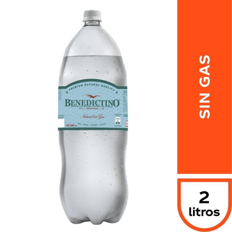 BENEDICTINO - Agua Purificada Benedictino Sin Gas 2000cc