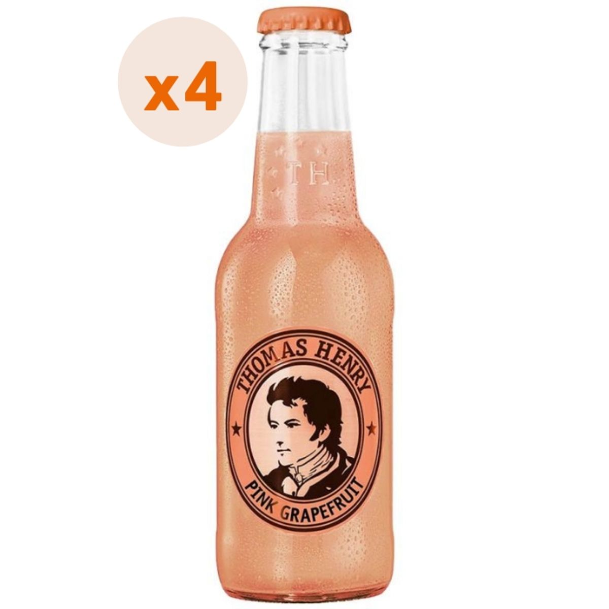 THOMAS HENRY - 4x Agua Tónica Thomas Henry Pink Grapefruit 200cc