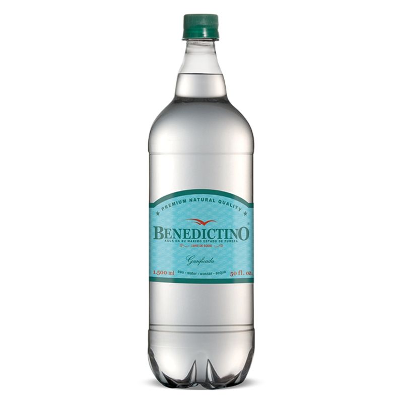 BENEDICTINO - Agua Purificada Benedictino Con Gas 2000cc