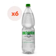 CCU - 6x Agua Mineral Cachantun Light Gas 1600cc
