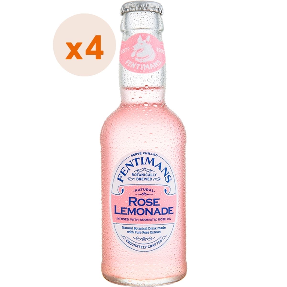 FENTIMANS - 4x Rose Lemonade Fentimans 200cc