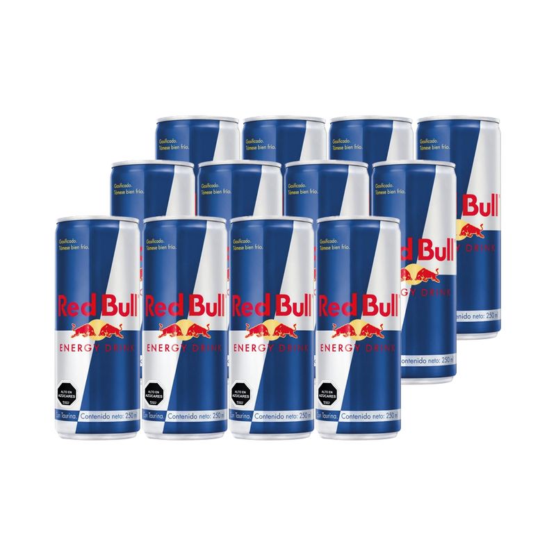 RED BULL - 12x Bebida Energética Red Bull 250cc