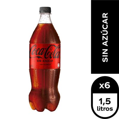 Coca Cola 6X Bebida Sin Azúcar 1500Cc