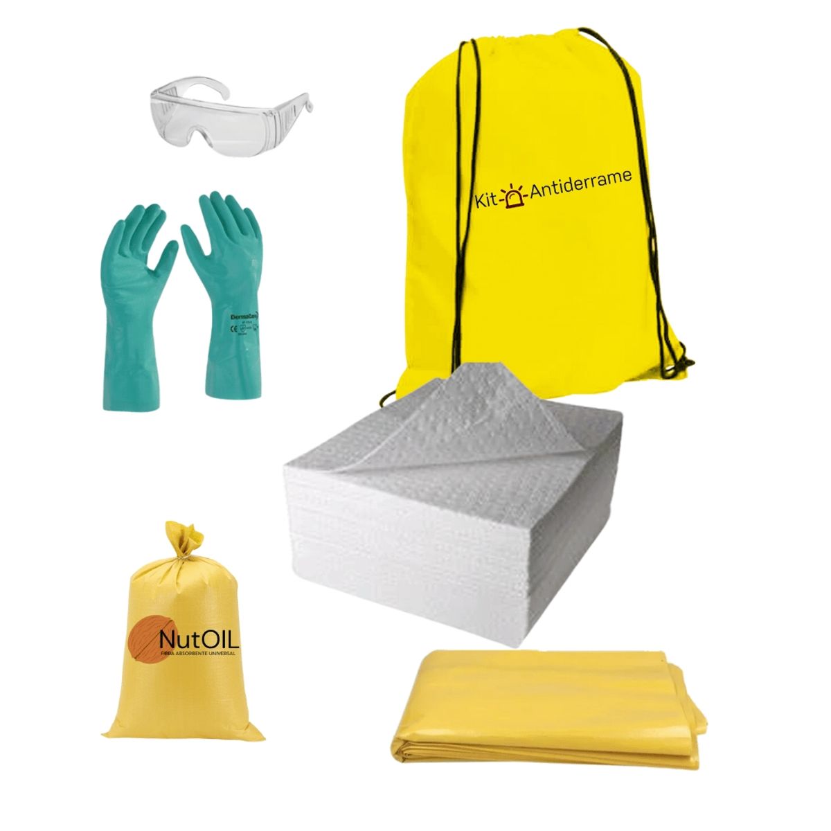 GENERICO - Kit Antiderrame precio 15 Lts Universal Hidrocarburos