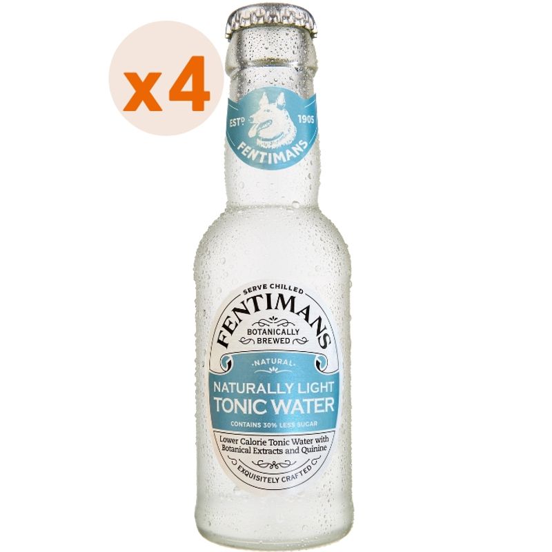 FENTIMANS - 4x Agua Tónica Low Calorie Fentimans 200cc