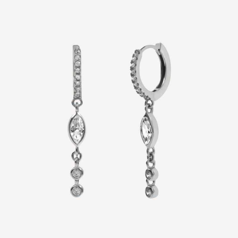 SUCCESS - Aros Teardrop Silver Be You Joyas