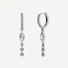 SUCCESS - Aros Teardrop Silver Be You Joyas