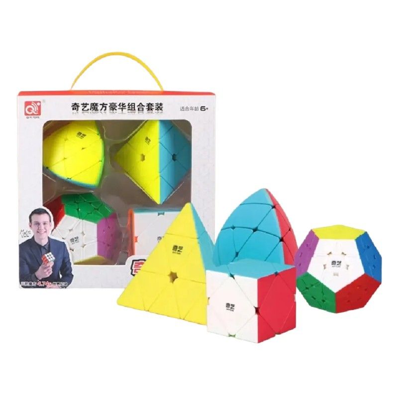 QIYI - Pack Regalo Cubos Irregulares Stickerless