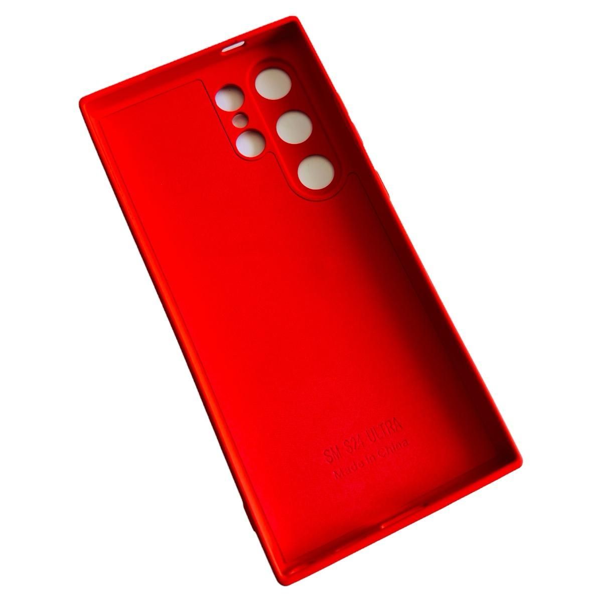 GENERICO - Carcasa Funda Para Samsung S24 Ultra Silicona Rojo