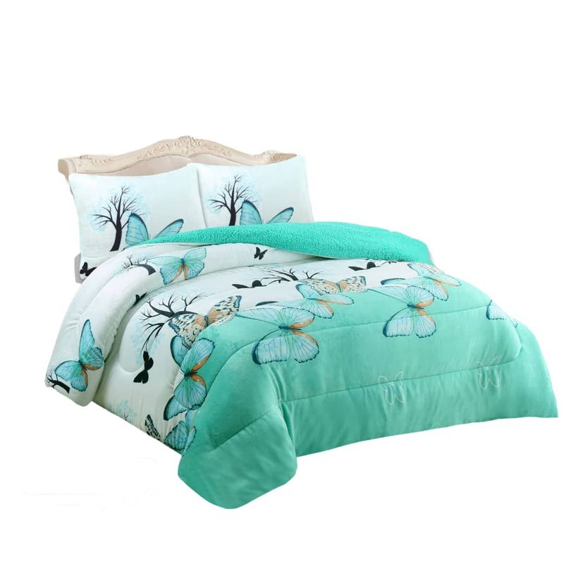 GENERICO - CUBRECAMA CON CHIPORRO PARA INVIERNO PLUSH quita frio  2 PLAZAS TF