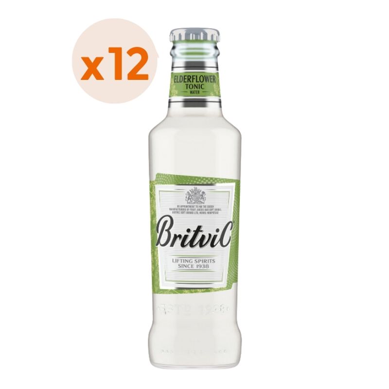 BRITVIC - 12x Agua Tónica Britvic Elderflower 200cc