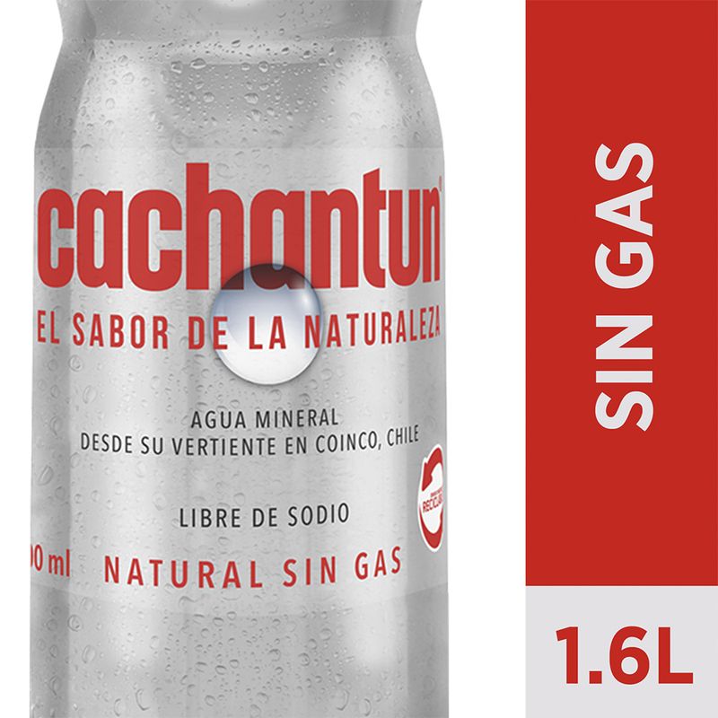 CCU - Agua Mineral Cachantún Sin Gas 1600cc