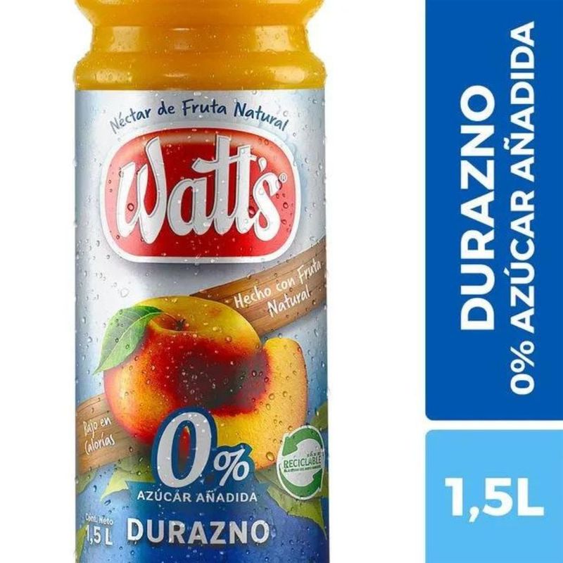 WATT`S - Jugo Watts Durazno Light 1500cc