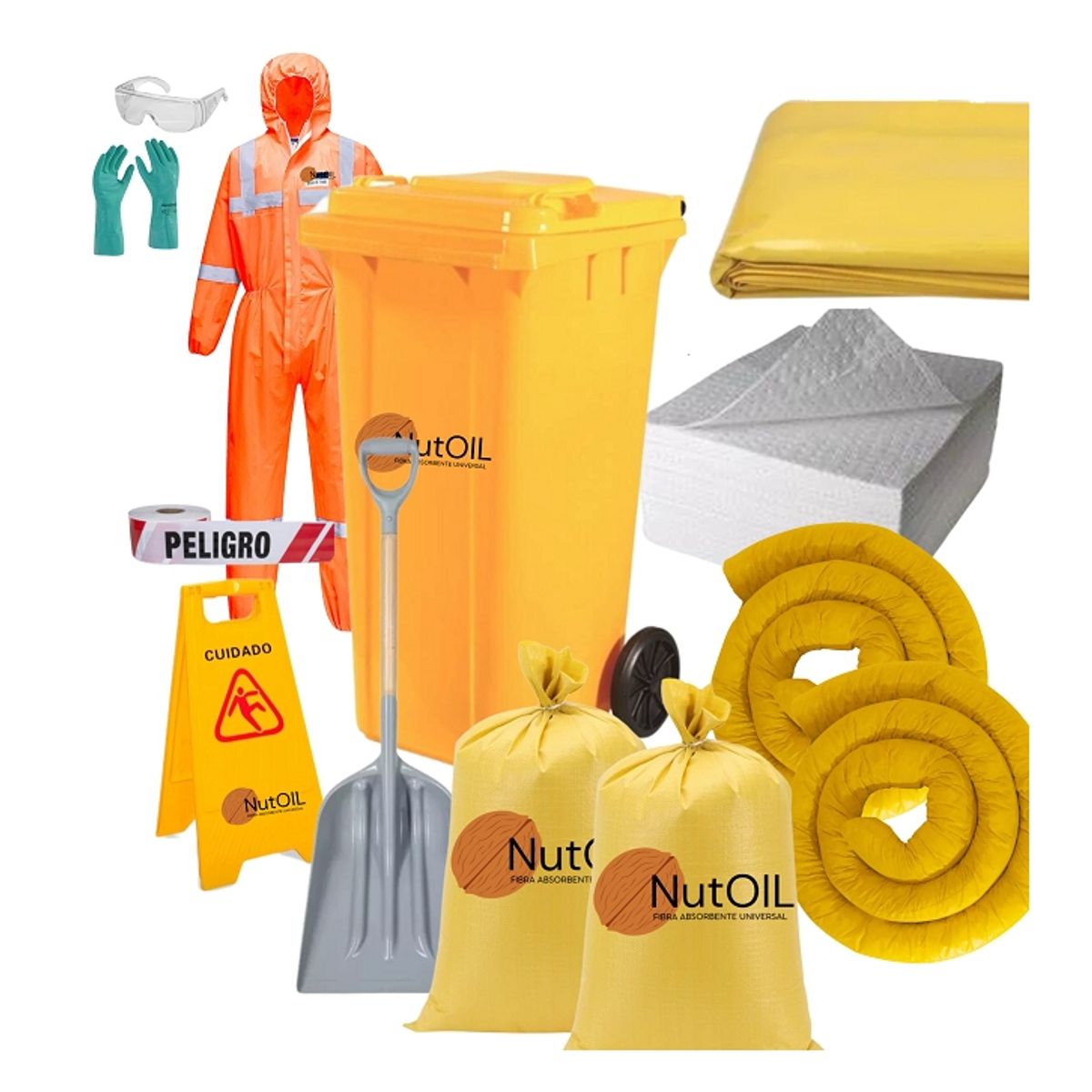 GENERICO - Kit Antiderrame Hidrocarburos y Aceites - Minería  120 LTS