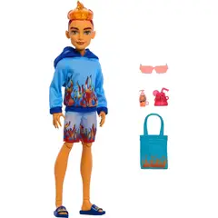 MONSTER HIGH - Muñeco Heath Burns Scare - Adise Island Origina