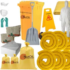 GENERICO - Kit Antiderrame universal para Galpones y Fabricas 120 Lts