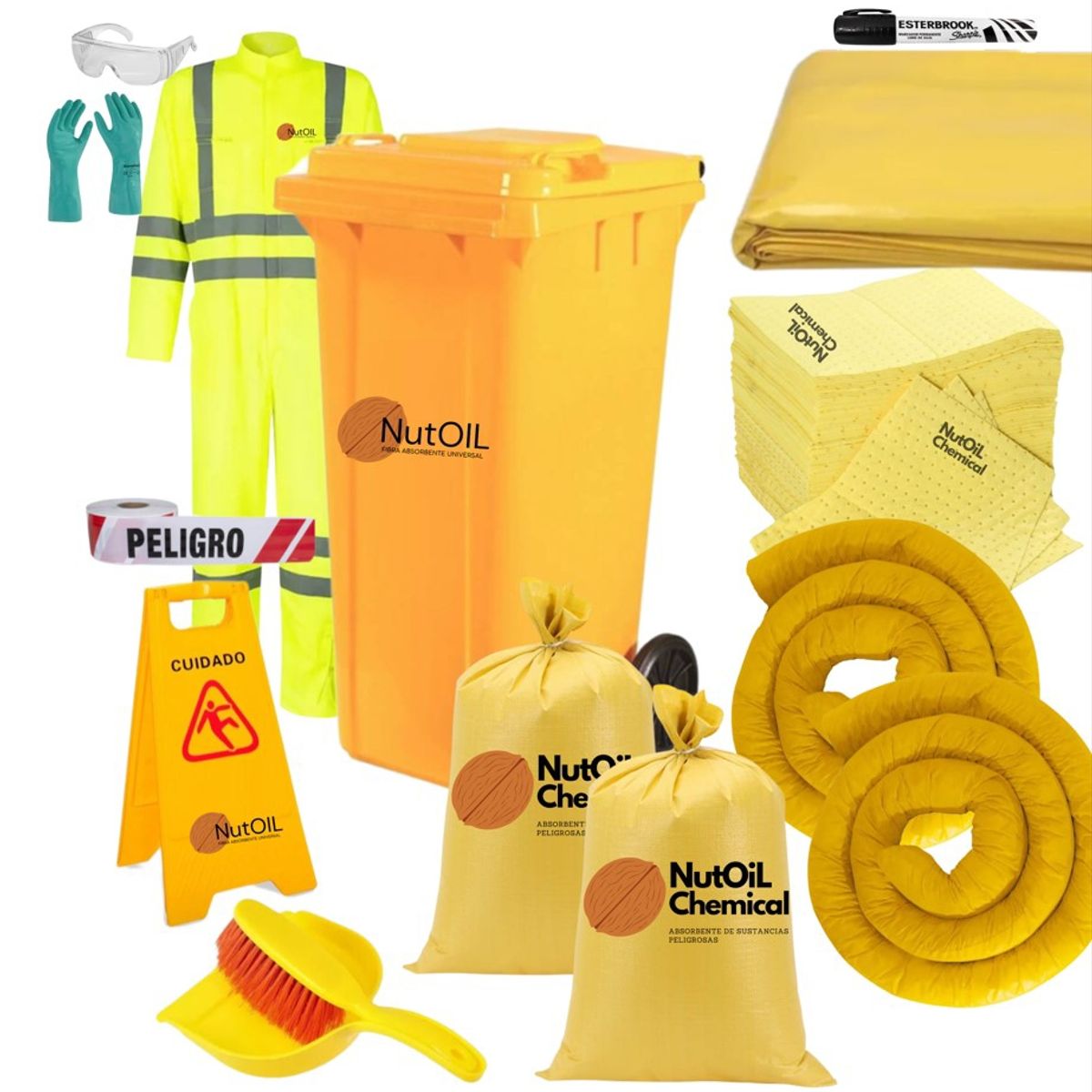 GENERICO - Kit de Contención de Emergencias Químicas con Vermiculita