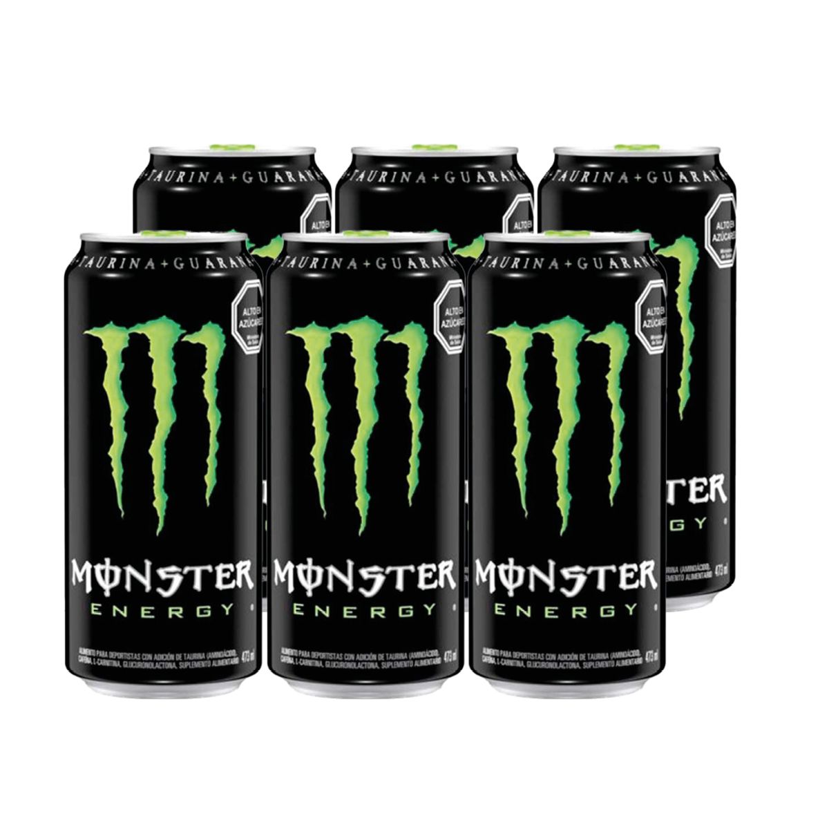 MONSTER - 6x Bebida Energética Monster 470cc