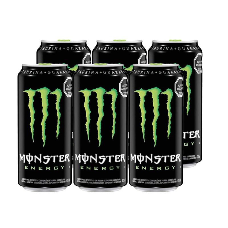 MONSTER - 6x Bebida Energética Monster 470cc