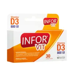 INFOR - VITAMINA D3 800 UI - 30 COMPRIMIDOS - INFOR.