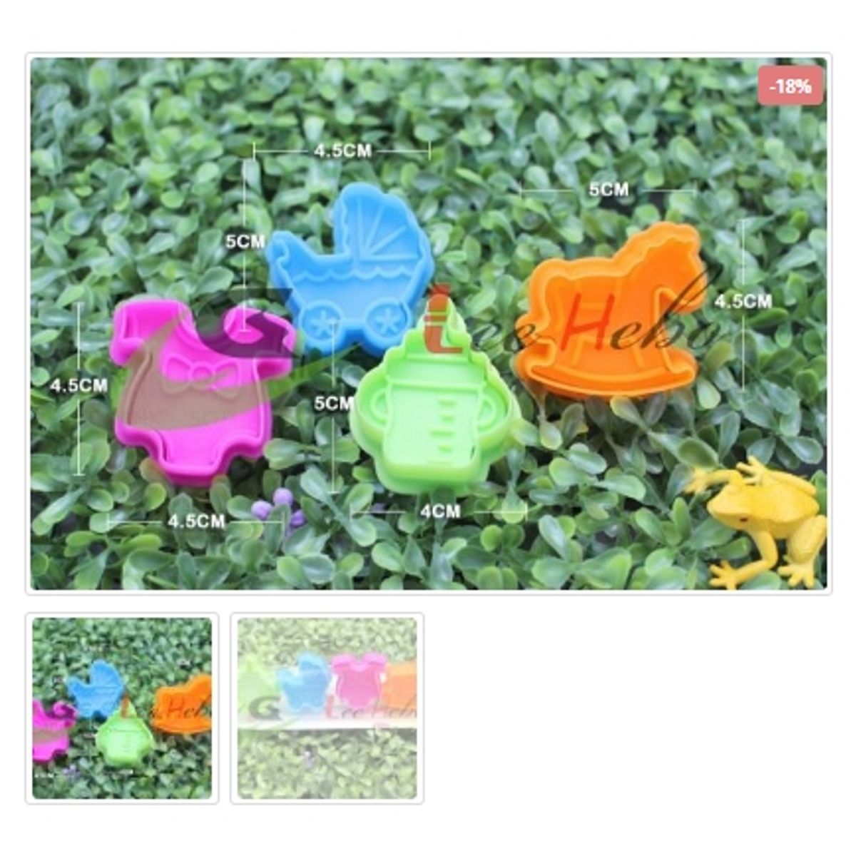 GENERICO - Cortador De Galletas 4 Piezas Plastico