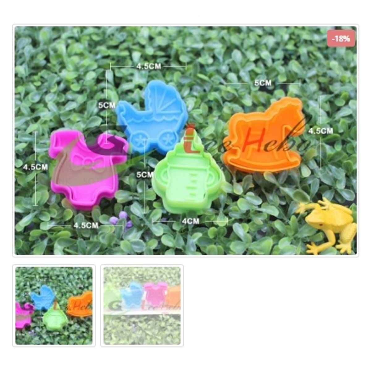 GENERICO - Cortador De Galletas 4 Piezas Plastico