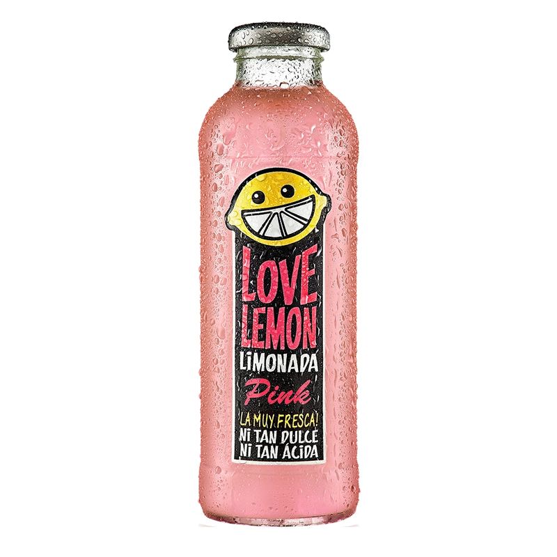 LOVE LEMON - Limonada Love Lemon Pink Botella 475cc