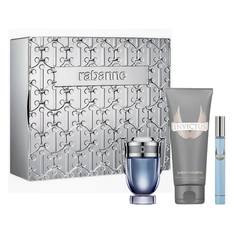 RABANNE - INVICTUS ESTUCHE EDT 50MLSHAMPOO 100MLMINI 10ML