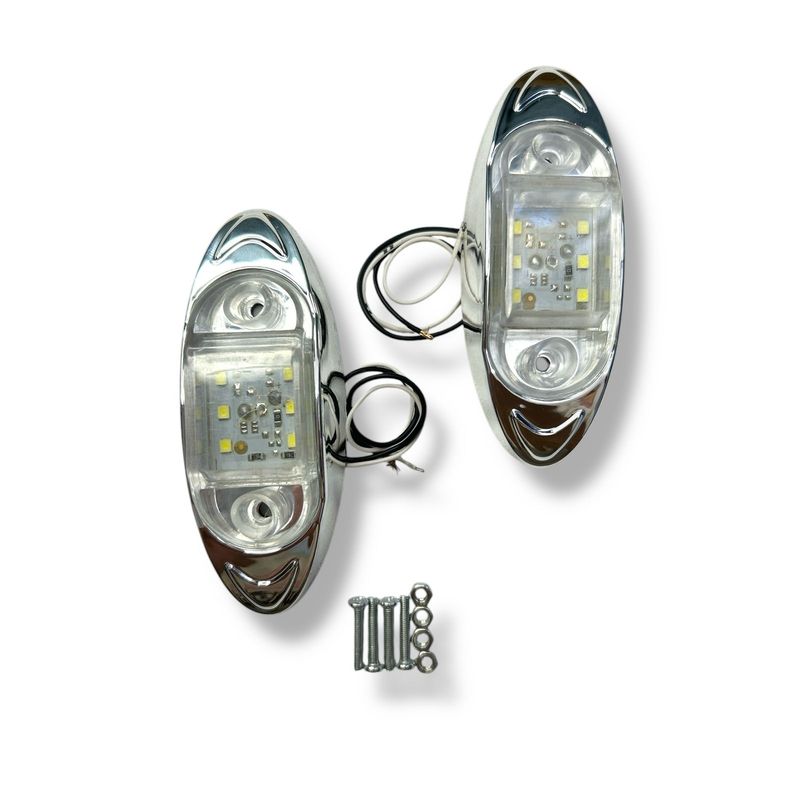 GENERICO - Pack 2 Intermitentes Laterales Universales Color BLANCO